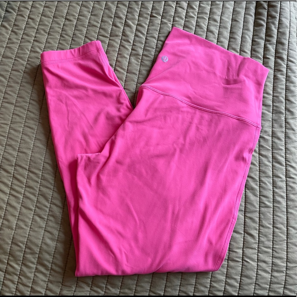 Lululemon Align pant 25” in Guava Pink Size 14